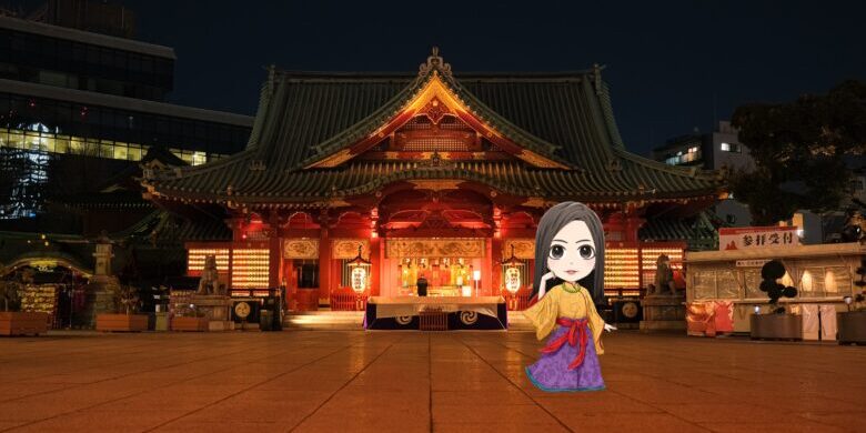 東京都千代田区 夜の神田明神 東京都千代田区 夜の神田明神