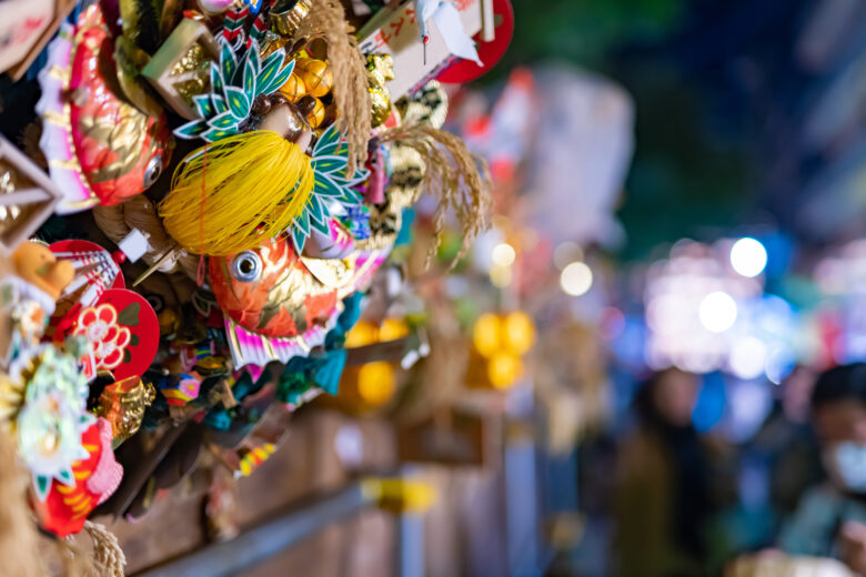 横浜酉の市の縁起熊手