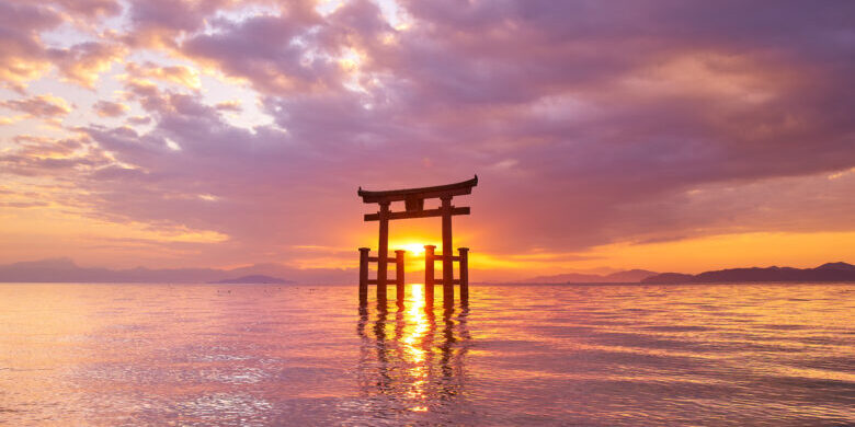 白髭神社からの日の出