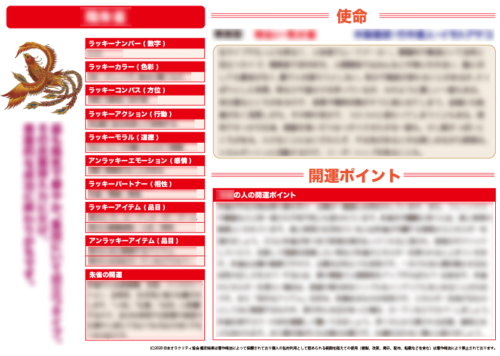 風水の守護獣鑑定書